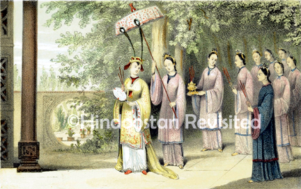 /data/Original Prints/Miscellaneous/THE EMPRESS AND HER ATTENDANTS PROCEEDING TO THE TEMPLE FROM THE MULBERRY GROVE.jpg